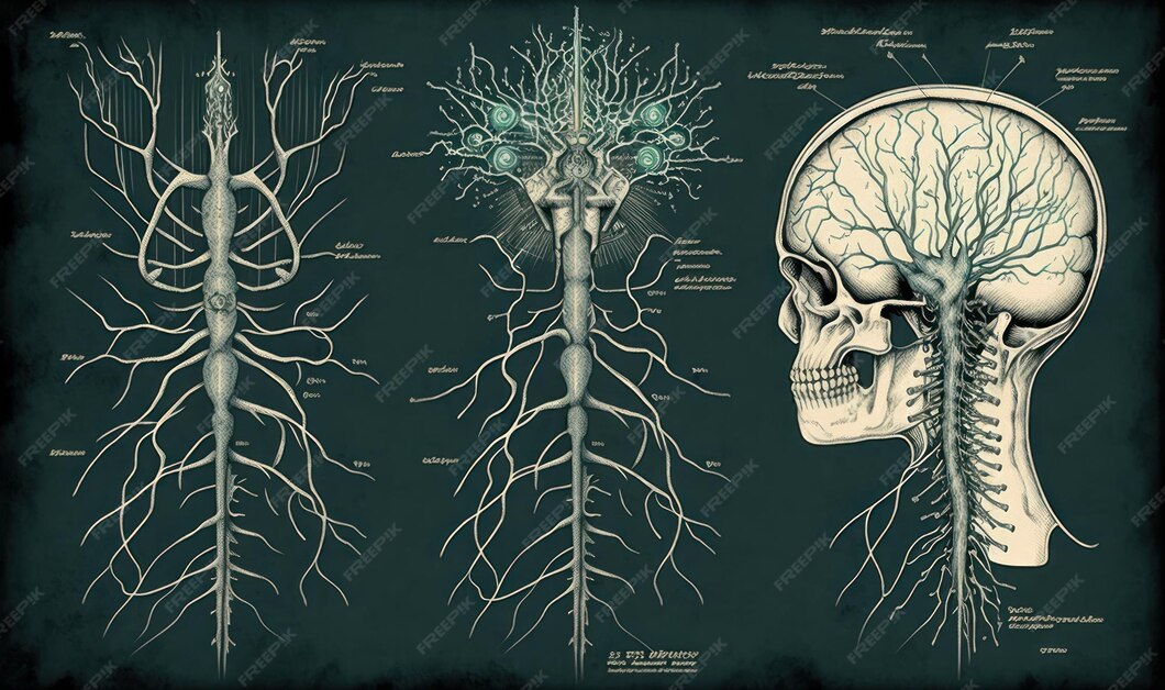dessins-retro-du-systeme-nerveux-belle-illustration-coloree-style-vectoriel-ai-generative_146671-74837